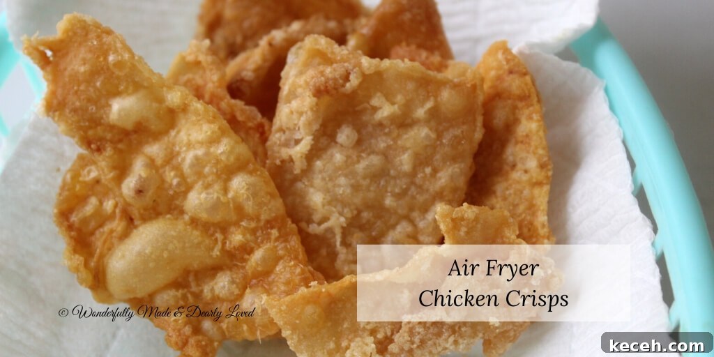 Air Fryer Chicken Crisps (THM S, Low Carb)