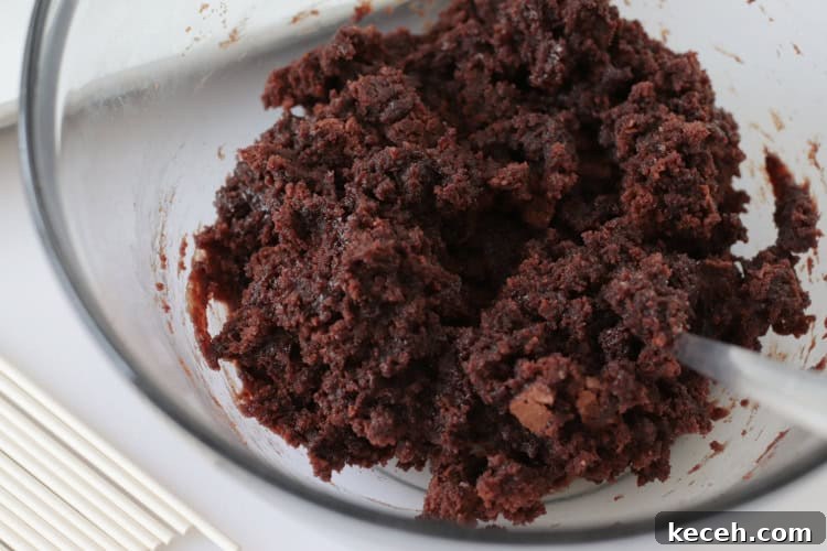 bowl of mashed up brownies