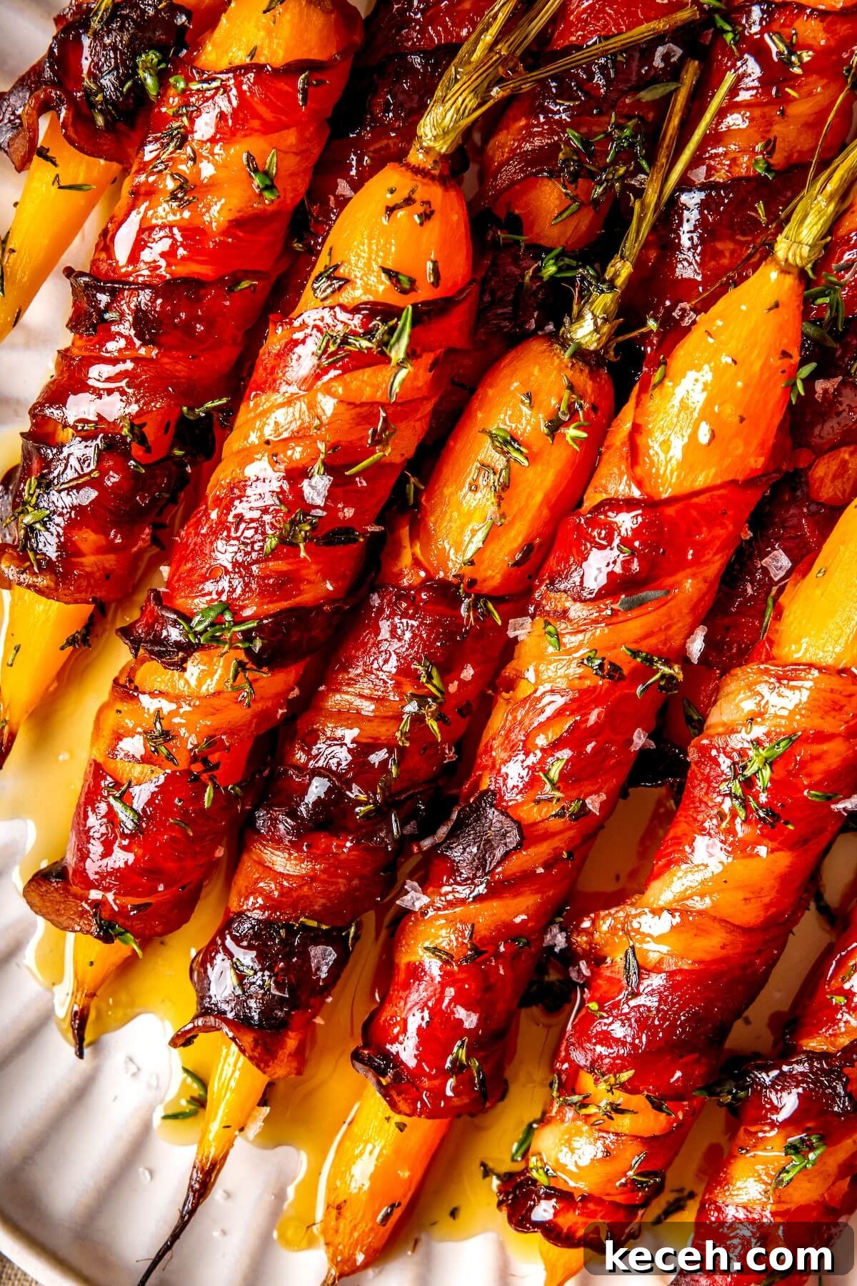 Bacon Wrapped Carrots - Olivia Adriance