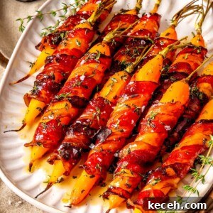 Bacon Wrapped Carrots - Olivia Adriance