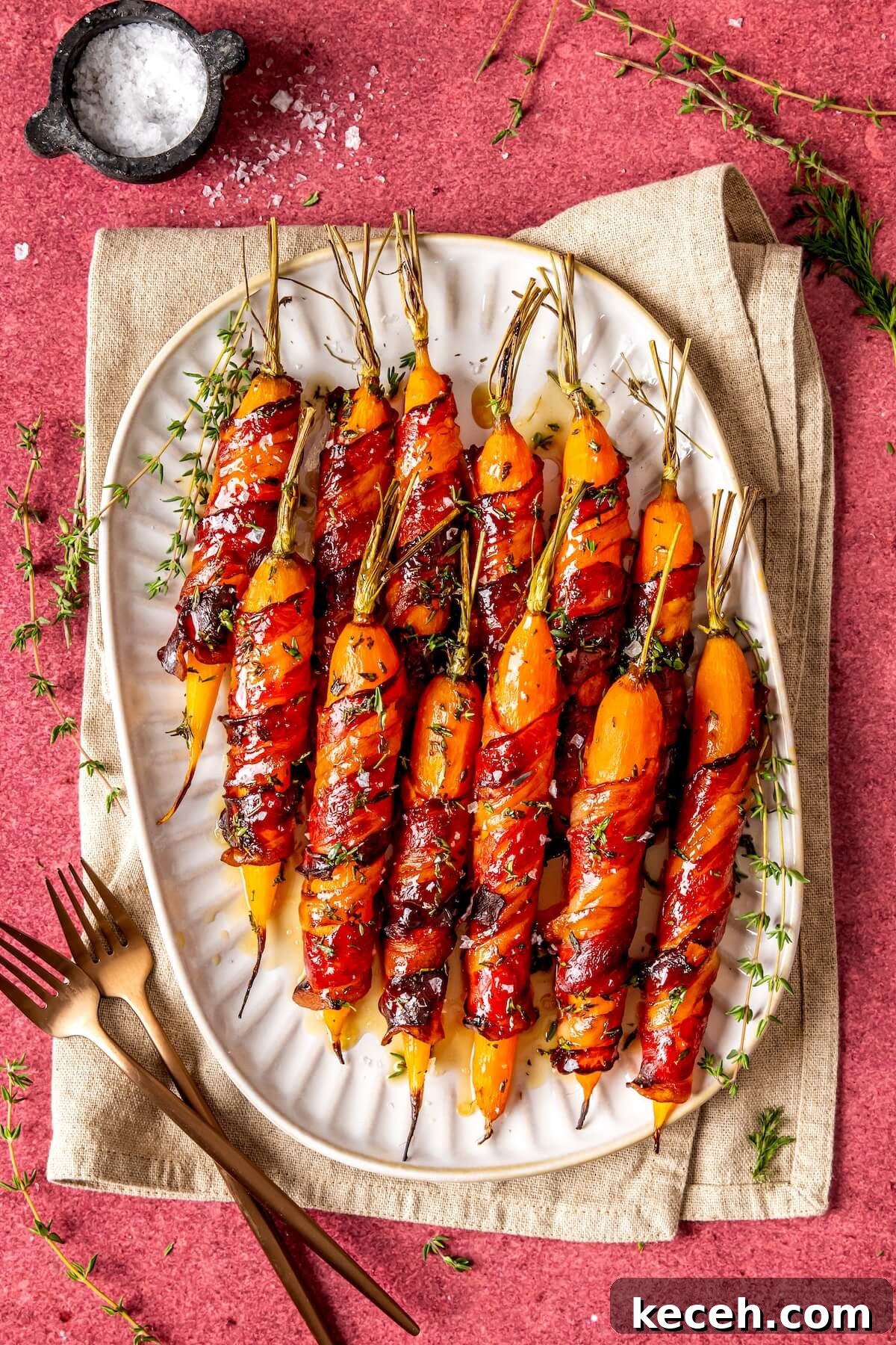 Bacon Wrapped Carrots - Olivia Adriance