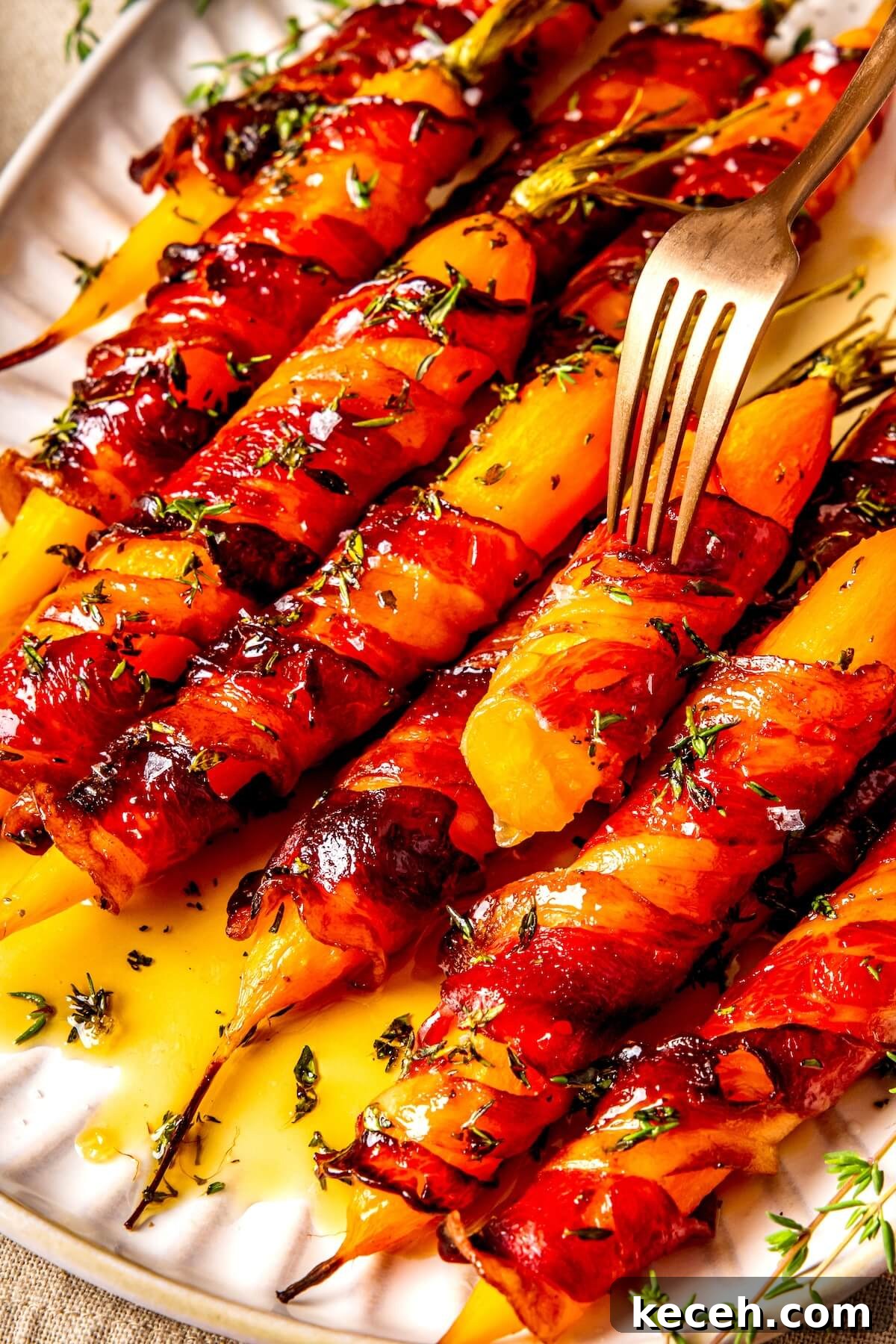 Bacon Wrapped Carrots - Olivia Adriance
