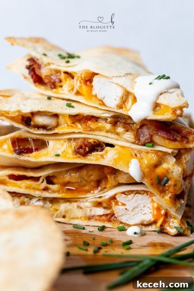 Buffalo Chicken Bacon Quesadillas Recipe