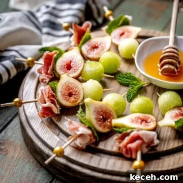 Fig Prosciutto and Honeydew Bites