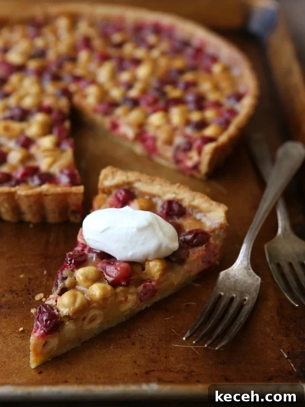 Cranberry Caramel Hazelnut Tart Recipe 5 Cranberry, Caramel and Hazelnut Tart | completelydelicious.com