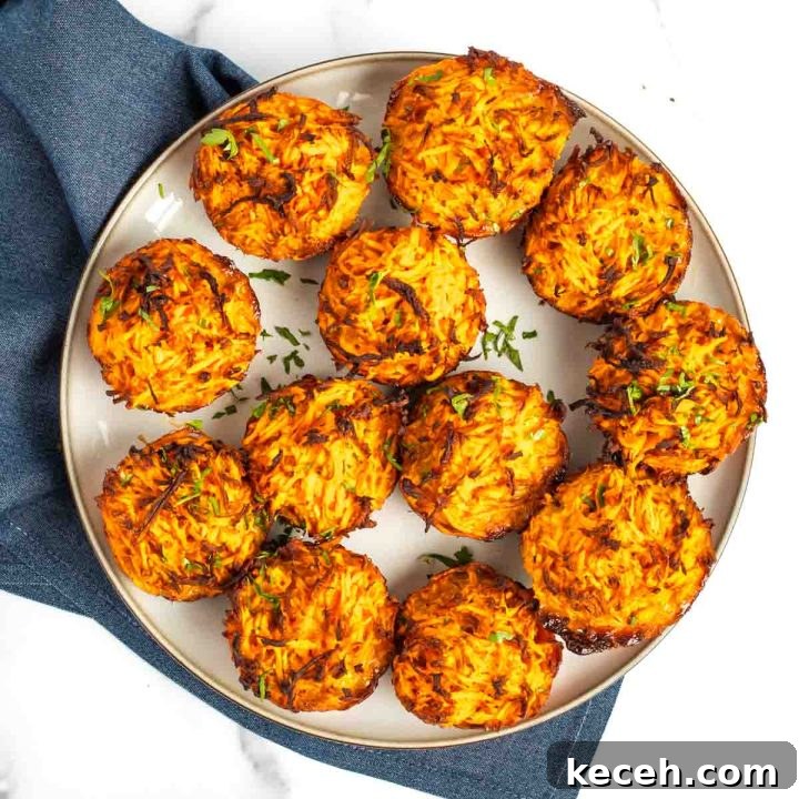 Rosh Hashanah 2026: Festive Recipes and Complete Menu Planner 13 Individual sweet potato kugel cups on a plate.