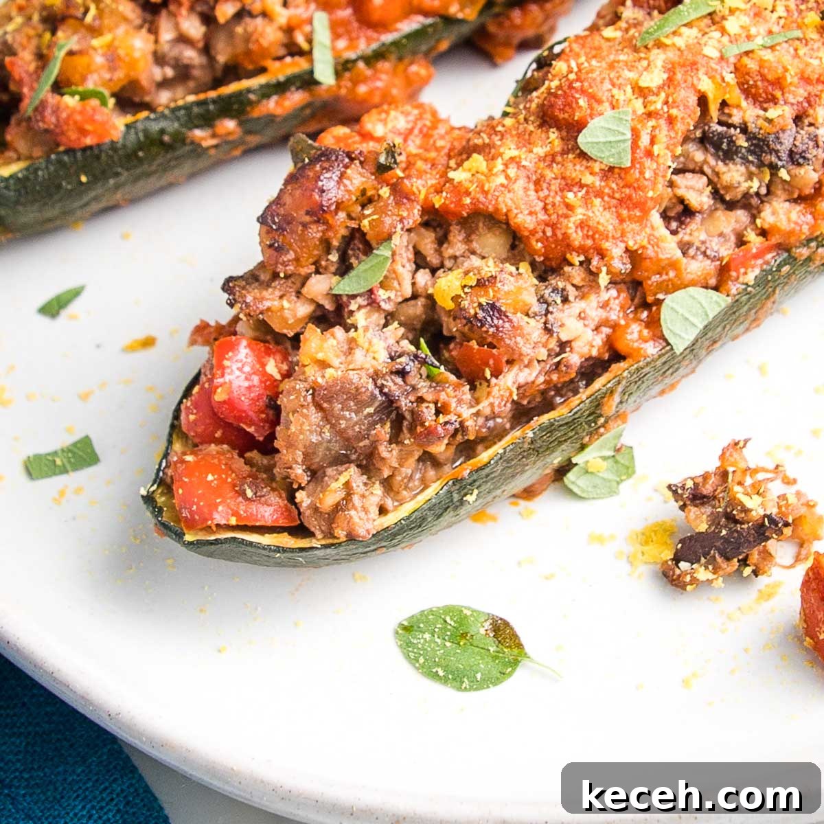Rosh Hashanah 2026: Festive Recipes and Complete Menu Planner 30 Stuffed zucchini boats with plant-based filling.