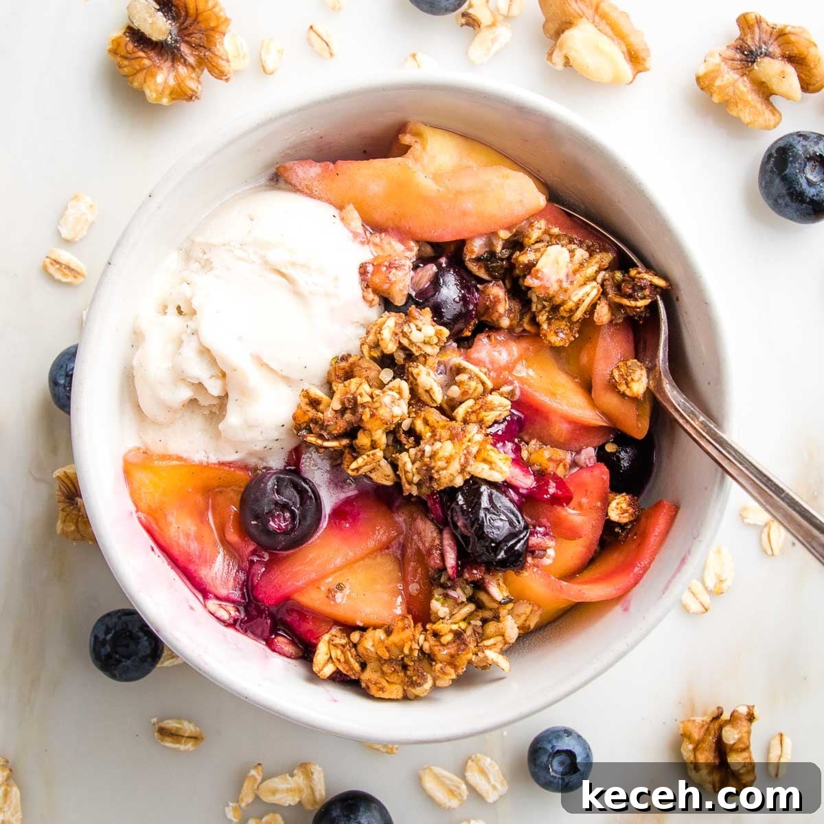 Rosh Hashanah 2026: Festive Recipes and Complete Menu Planner 41 Fruit crisp with oat and nut topping.