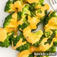 Creamy Cheese Sauce for Broccoli: Quick Recipe & Tips 13 cheese sauce drizzled over steamed broccoli