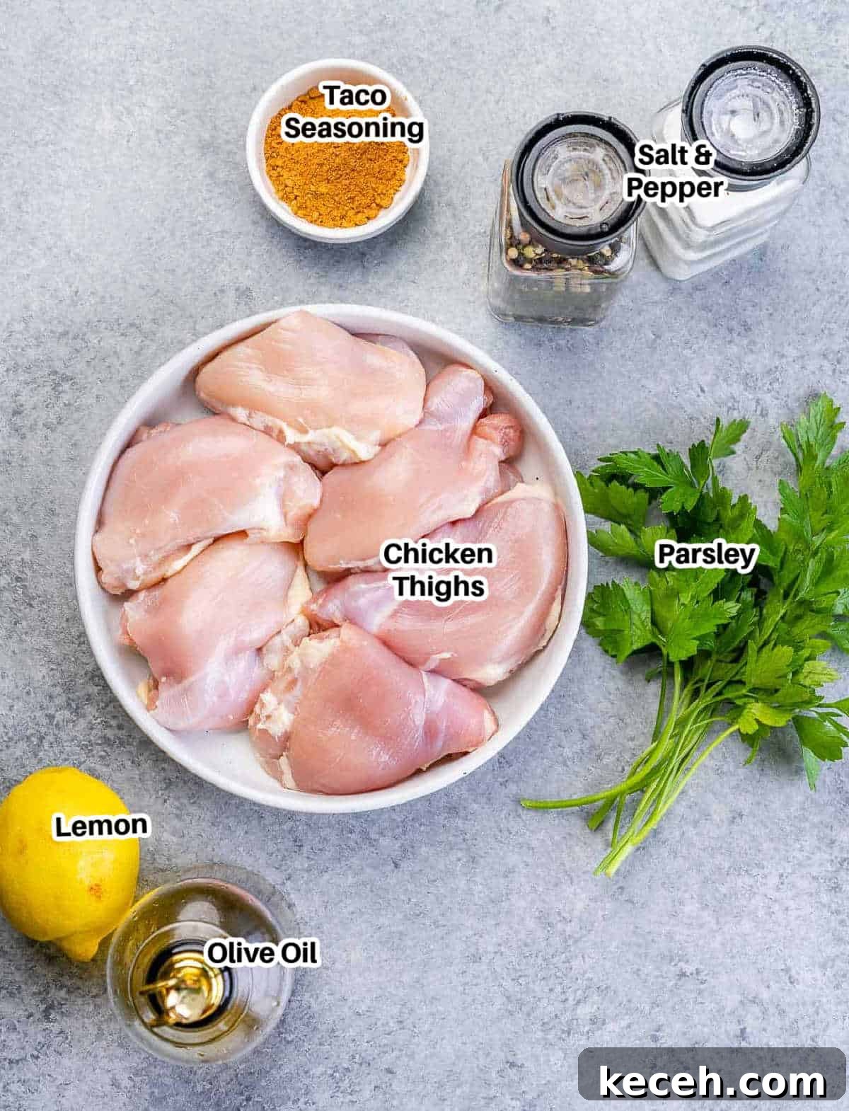 Crispy Air Fryer Boneless Chicken Thighs Recipe 4 ingredients to make air fryer chicken thighs