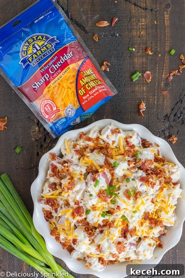 Creamy Bacon Ranch Potato Salad Recipe with Crispy Bacon Bits 3 CREAMY BACON RANCH POTATO SALAD