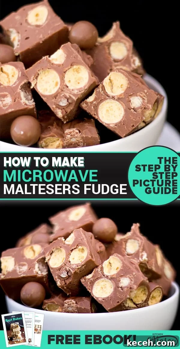 Microwave Maltesers Fudge Recipe — Quick No-Bake Treat 10 Maltesers Microwave Fudge in a bowl