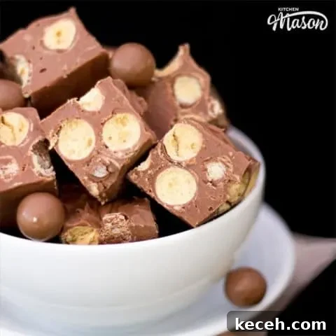 Maltesers Microwave Fudge in a bowl