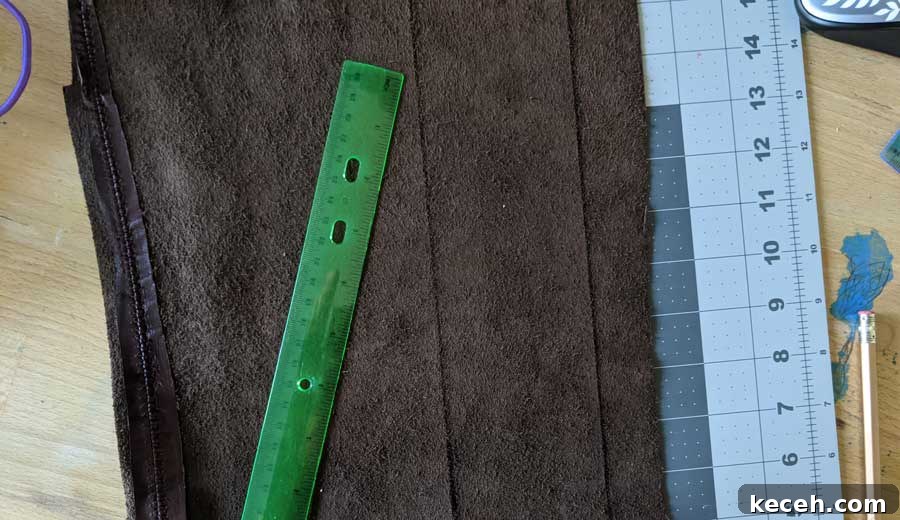 Cut leather if you decide to add a leather cuff.