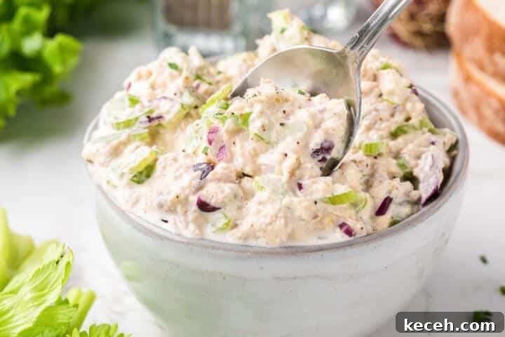 Fresh Summer Dinner Ideas: Light, Flavorful Recipes for Warm Nights 13 Tuna Salad made in a large white bowl.