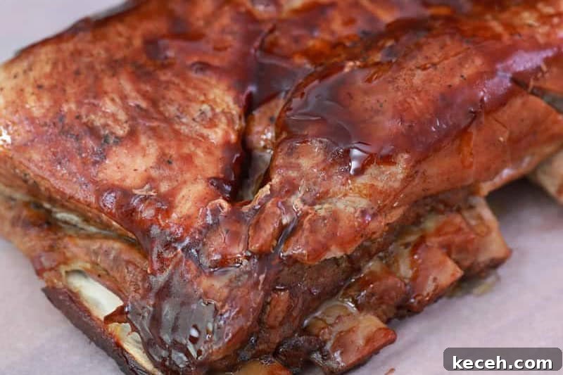 Fresh Summer Dinner Ideas: Light, Flavorful Recipes for Warm Nights 9 closeup of the Slow Cooker Ribs.