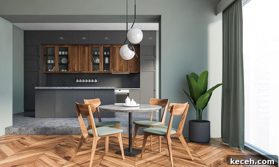31 Mid-Century Dining Room Ideas to Redefine Your Space 12 Make Use of Round Fixtures mid century modern dining room