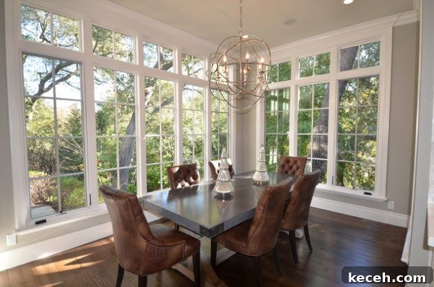 31 Mid-Century Dining Room Ideas to Redefine Your Space 18 Let The Sunlight In mid century modern dining room