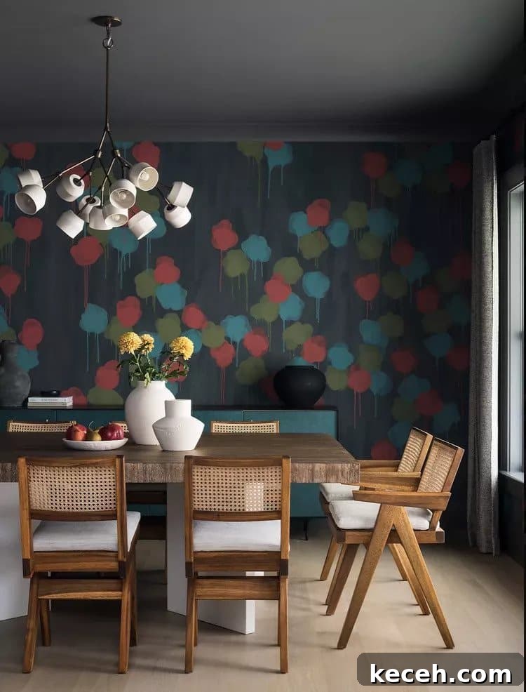 31 Mid-Century Dining Room Ideas to Redefine Your Space 32 Add Bold Colors mid century modern dining room