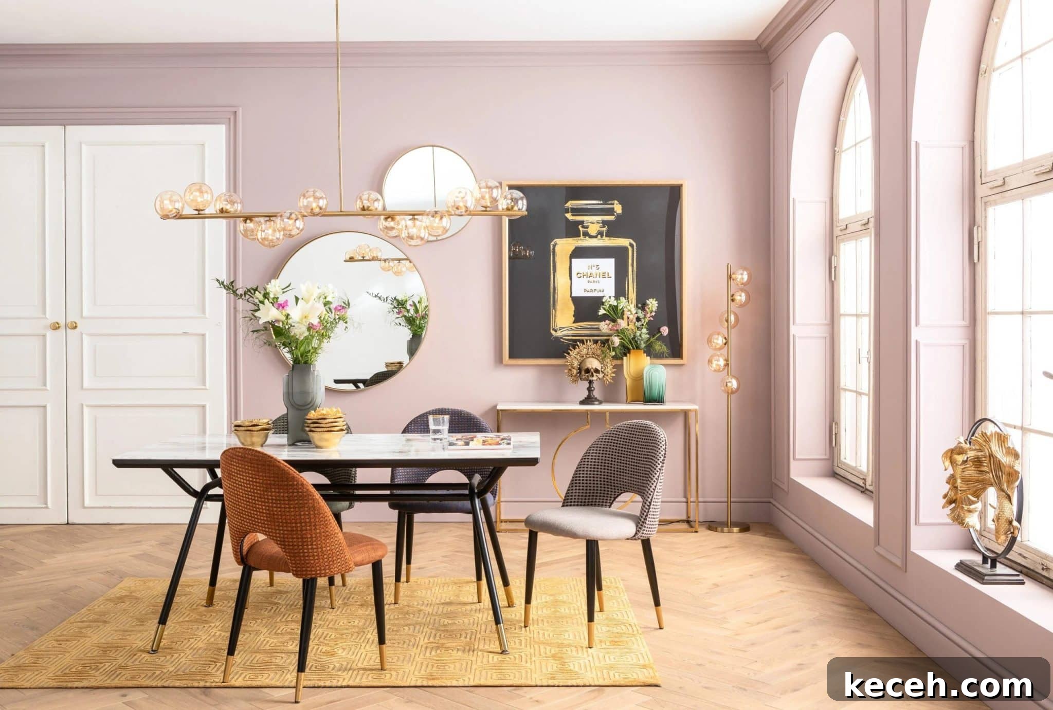 31 Mid-Century Dining Room Ideas to Redefine Your Space 6 Use Mirrors to Expand Your Space mid century modern dining room