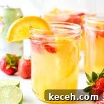 Refreshing White Wine Sangria Recipe for Summer Gatherings 7 mason jar of white wine sangria.