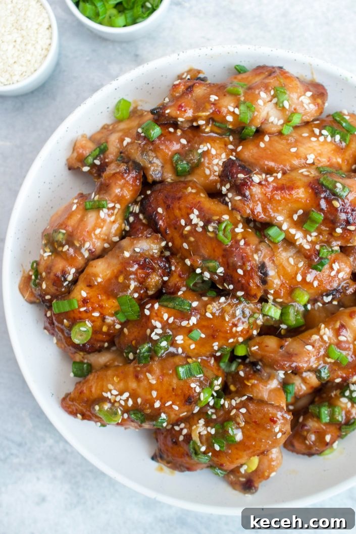 Sticky Asian-Style Chicken Wings with Sweet Soy Glaze 7 Tray of wings