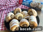 How to make a delicious 2 ingredient amazing breakfast recipe for special occasions! These yummy pigs in a blanket are quick and easy to make with frozen sausage links and Pillsbury Cinnamon Rolls. A fun breakfast idea for birthdays, holidays, family gatherings, sleepovers, and lazy Sundays at home with the kids.