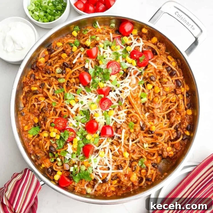 Image for One Pot Taco Spaghetti