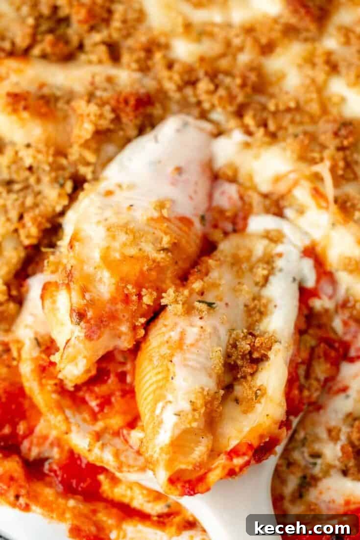 Image for Giant Cheese Stuffed Shells {Olive Garden Copycat}