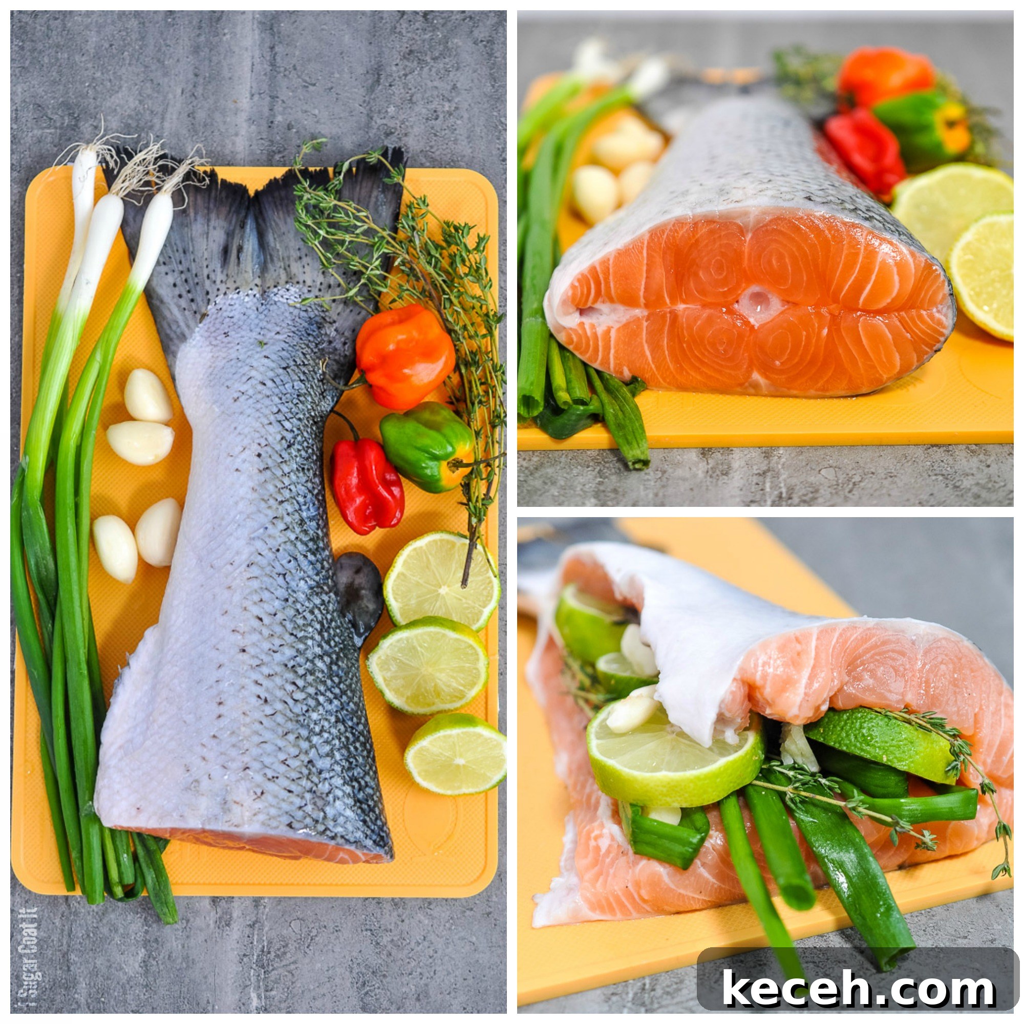 Sous Vide Salmon Tail with Maple Gochujang Barbecue Glaze 6 Maple Gochujang Barbecue Salmon Tail Sous Vide cooked to perfection and smothered in a homemade Korean-style barbecue sauce.