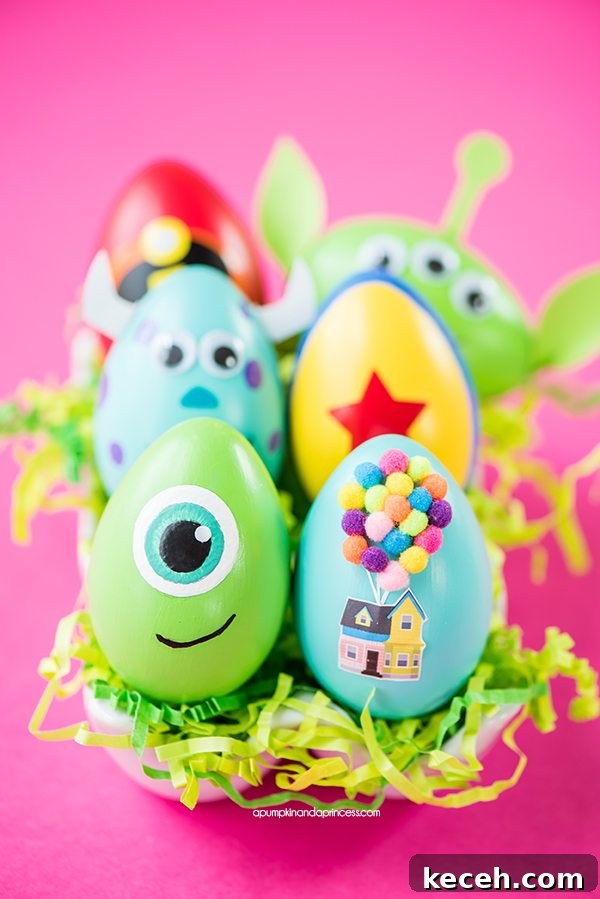 How to Make Cute Bunny-Shaped Soap at Home 9 DIY Disney Pixar Easter Eggs – how to make character Easter eggs inspired by Disney Pixar movies. Creative Easter egg decorating ideas for kids.