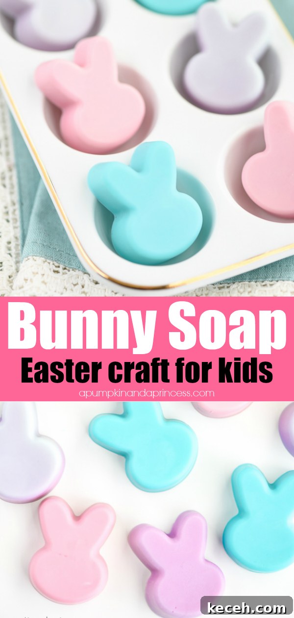 How to Make Cute Bunny-Shaped Soap at Home 10 How to make mini Easter bunny soap - fun and easy craft for kids